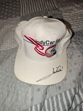 IndyCar 96 White Embroidered Baseball Cap Signed